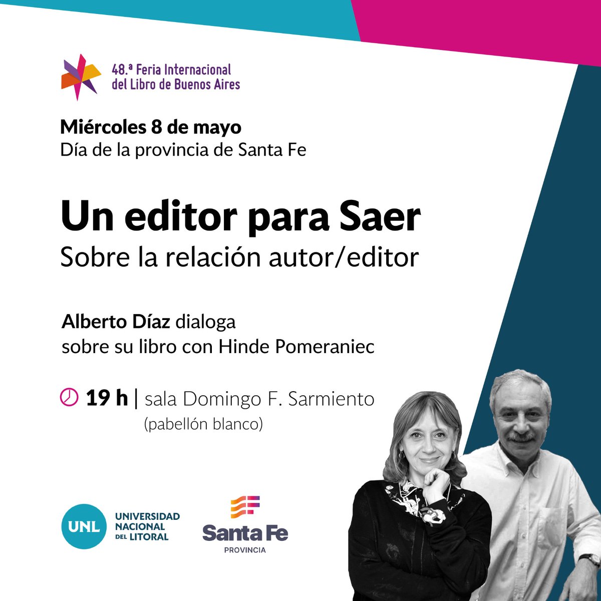 El miércoles que viene hablamos de nuestro amado Saer con su amigo y editor Alberto Díaz, por su nuevo libro. 📚🌹❤️