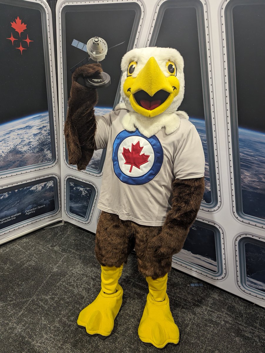 #MayThe4thBeWithYou! As we celebrate #RCAF100 let's channel our inner space adventurers! With Astra the Eagle, 3 Canadian Space Agency and our friends at @csa_asc, we're ready to explore new frontiers. May the 4th be with the RCAF as we boldly go where no eagle has gone before!🦅