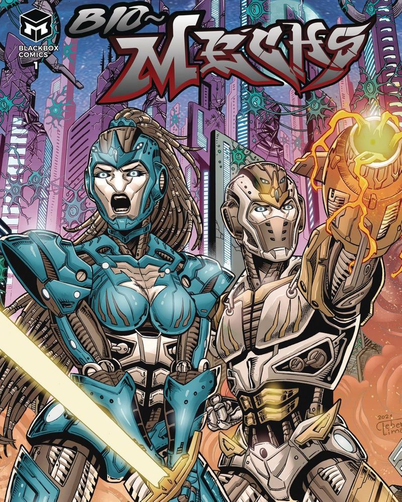 Read it: comicalopinions.com/bio-mechs-1-ne…

Review: BIO-MECHS #1, by @BlackBoxComicsP on 4/24/24, spins a yarn that's more than meets the eye when a planet of transforming robots falls victim to an invasion of insectoid aliens.

#comics #ncbd #robots #scifi