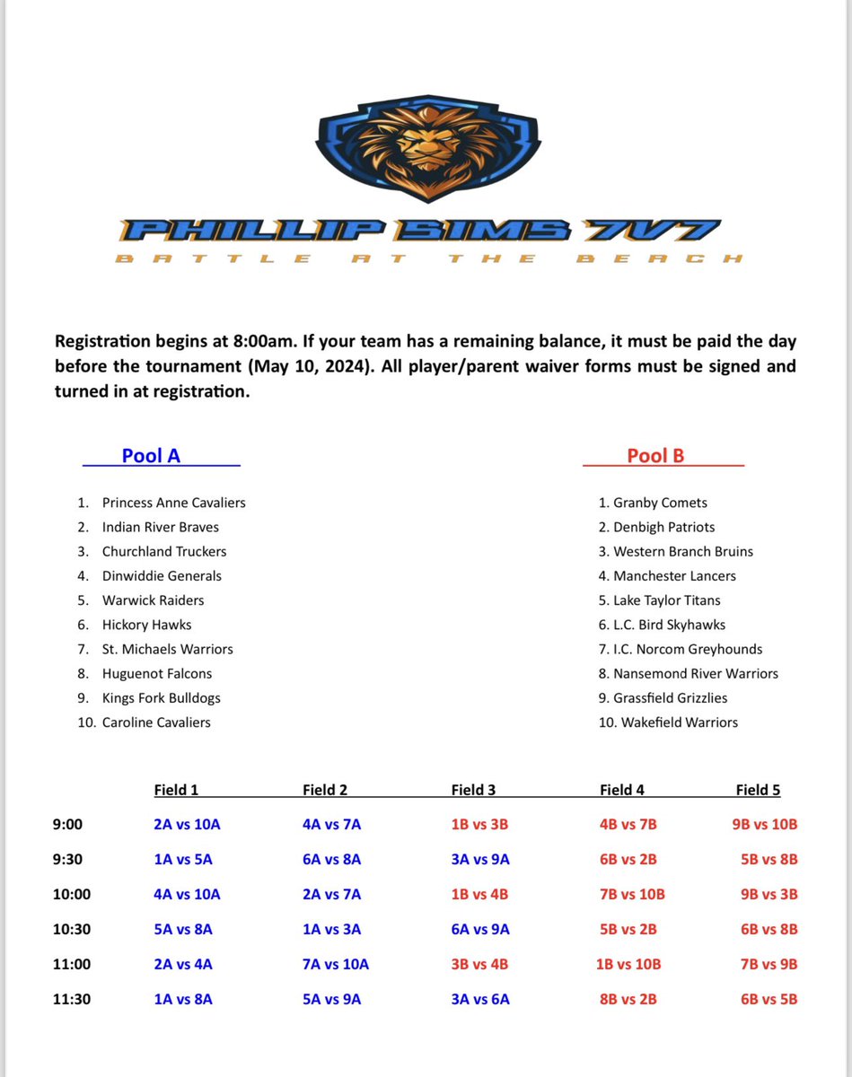 🚨🚨Schedule Drop🚨🚨 heavy hitters on top of heavy hitters!!! Come get a sneak preview of what the 2024 season has to offer‼️‼️ #BattleAtTheBeach