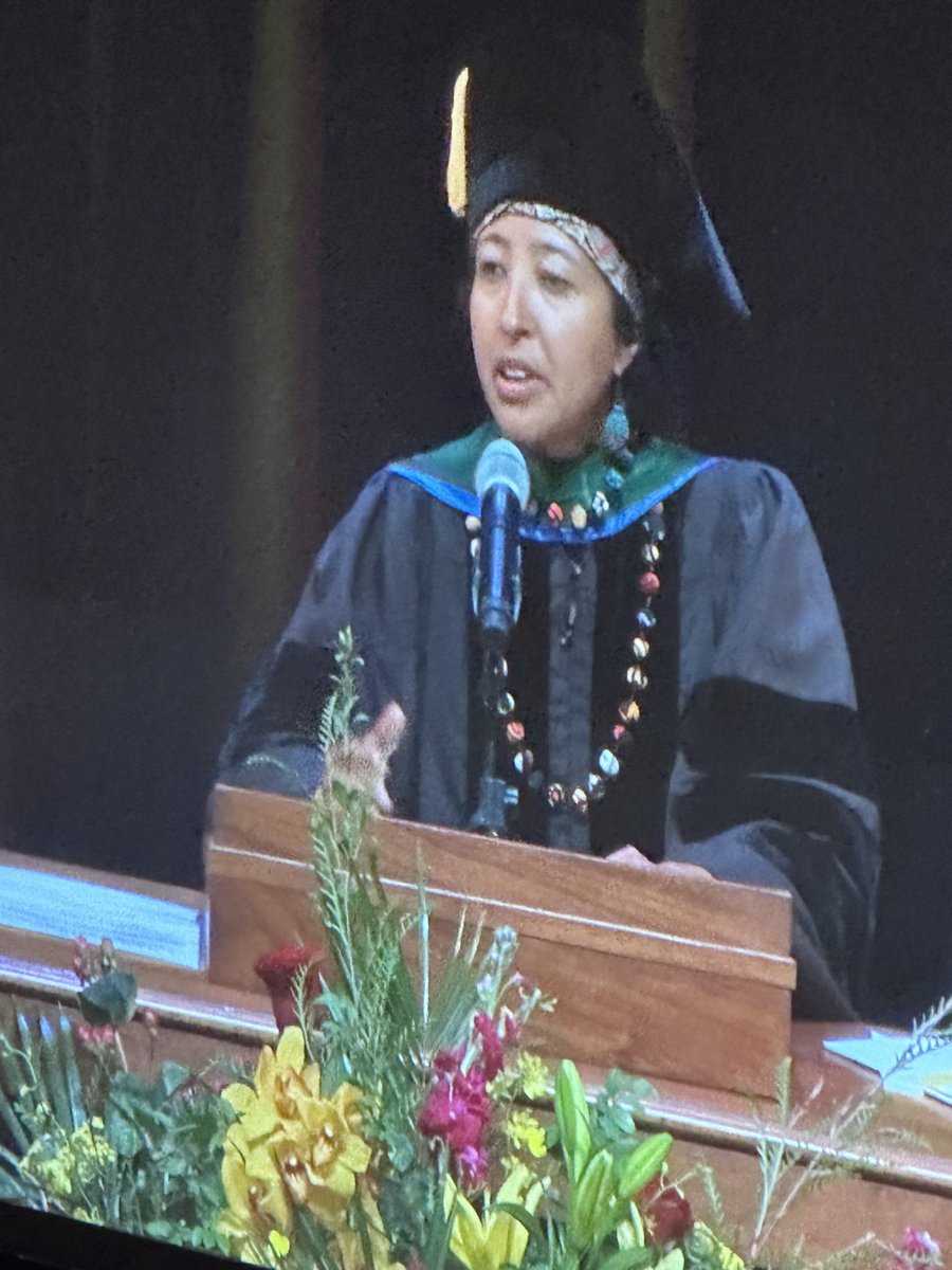 One of the most inspiring people in the world is the keynote at @umnmedschool commencement today. Congrats @rahel_nardos and grads!!!