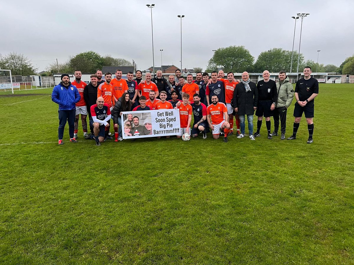 Few members of the squad participated in a charity game this evening down at @squiresgatefc for the Spedding family in a bid to raise money for @jordsped who is battling Lukiemia for the 2nd time. A great evening organised by Big Ry with the fundraiser continuing at Websters Bar.
