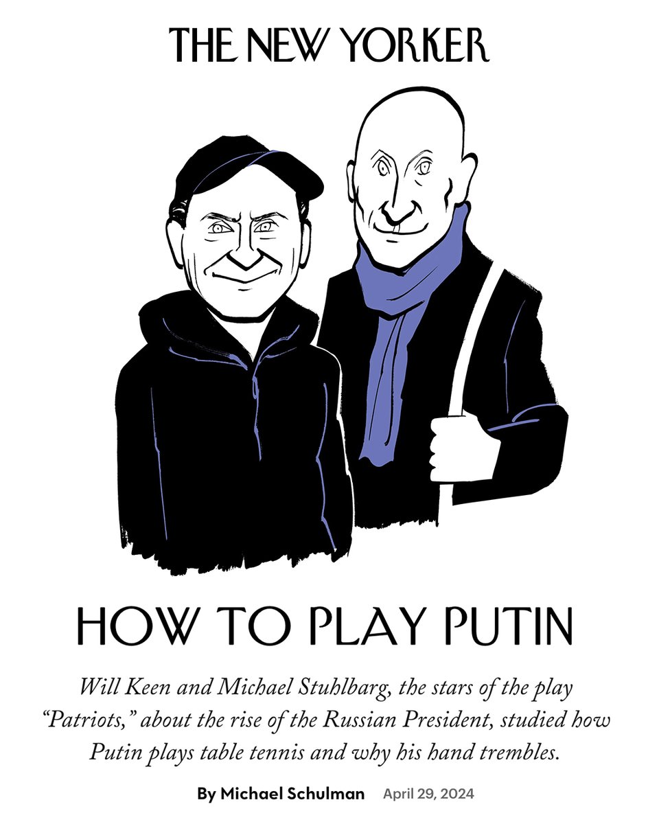 #PatriotsBway x @newyorkermag. 

Michael Stuhlbarg and Will Keen speak on the acting processes to inhabit their roles and the complicated relationship between Berezovsky and Putin. 

Read the full article on the @NewYorker website.