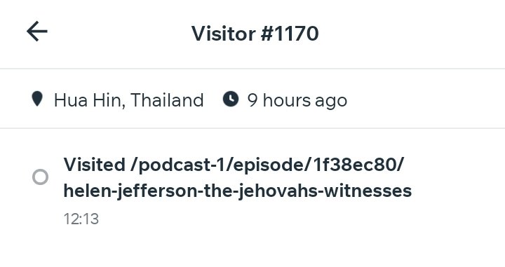 Shout out to my listener in Thailand earlier today who tuned in to the episode I did with @TherapyExjw ประเทศไทยจงเจริญ
