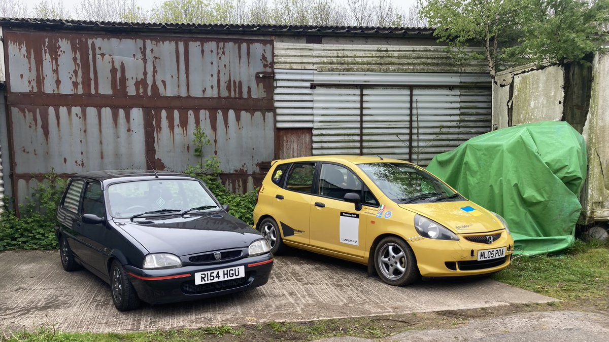 JanetTheJazz's tweet photo. @Auto_Lass Hey Honey 🤗 We shall mostly be prepping Janet for the next Field outing. This is Janet’s new playmate, a Rover 114 GTA, but with the 1800 engine in it from an MG TF… 😃💪 #ItsNotMine #ItsFastAsFuck 😂 https://t.co/88Rj9m0YDD