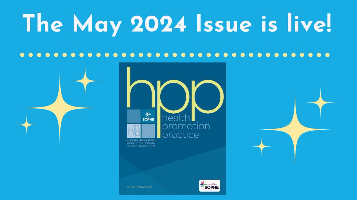 It's that time again! The third issue of 2024 is here! journals.sagepub.com/toc/hpp/current - So much to share! We are proud to publish all of it!