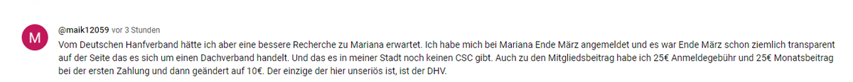 Mariana ( CSC ) News

Nach dem Video vom DHV, mit der Kritik zu Mariana, wird bei Mariana Stimmung verbreitet, unter anderem zum Liken von Kommentaren aufgerufen.

Ich denke, wenn es berichtigte Befürworter von Mariana gäbe, bedarf es keinerlei Aufrufe dazu!

Teilen & Verbreiten