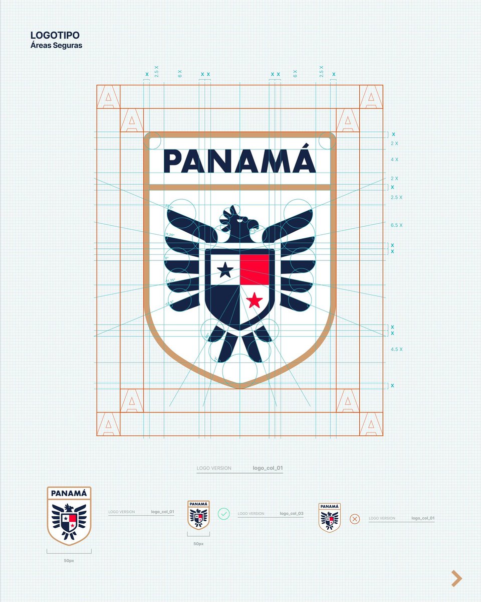 La Federación de Panamá 🇵🇦 lanzó su nuevo escudo. Incorpora, entre otras cosas, el ave nacional del país (Águila Harpía). Las alas laterales representan a las diez provincias de la nación. La forma de la bandera está inspirada en una insignia de 1977.