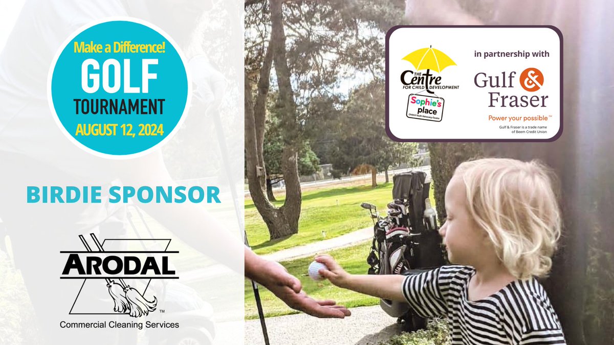 Thank you to our new friends at Arodal Commercial Cleaning Services, our Golf Tournament Birdie #Sponsor!

Join us & Arodal on Aug 12 to help support life-changing services for #specialkids!

Tickets bit.ly/centregolf2024
Sponsor bit.ly/centregolf2024…
#specialneeds #community