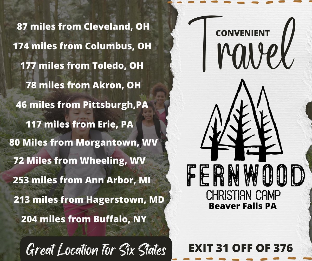 Excited to have churches from NY and MD joining us @fernwood_camp for camp this Summer!
