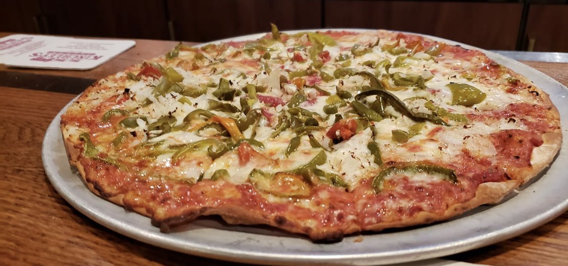 Who’s getting some pizza this weekend? 🤔🙋‍♀️🙋🙋‍♂️🍕 This photo was taken by long time Kinchley’s fan, Tom C.! He’s got excellent taste buds and a great eye! 📸 #WhatHorse? #Fan #Pics #Kinchleys #ThinCrust #Pizza #KinchleysTavern #RamseyNJ
