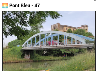 🌅 Pont Bleu - 47 canallateralgaronne.blogspot.com/2024/05/pont-b…  #FranceTourismeInfo #googlemaps #googleearth #FranceTourisme #BonEncontre