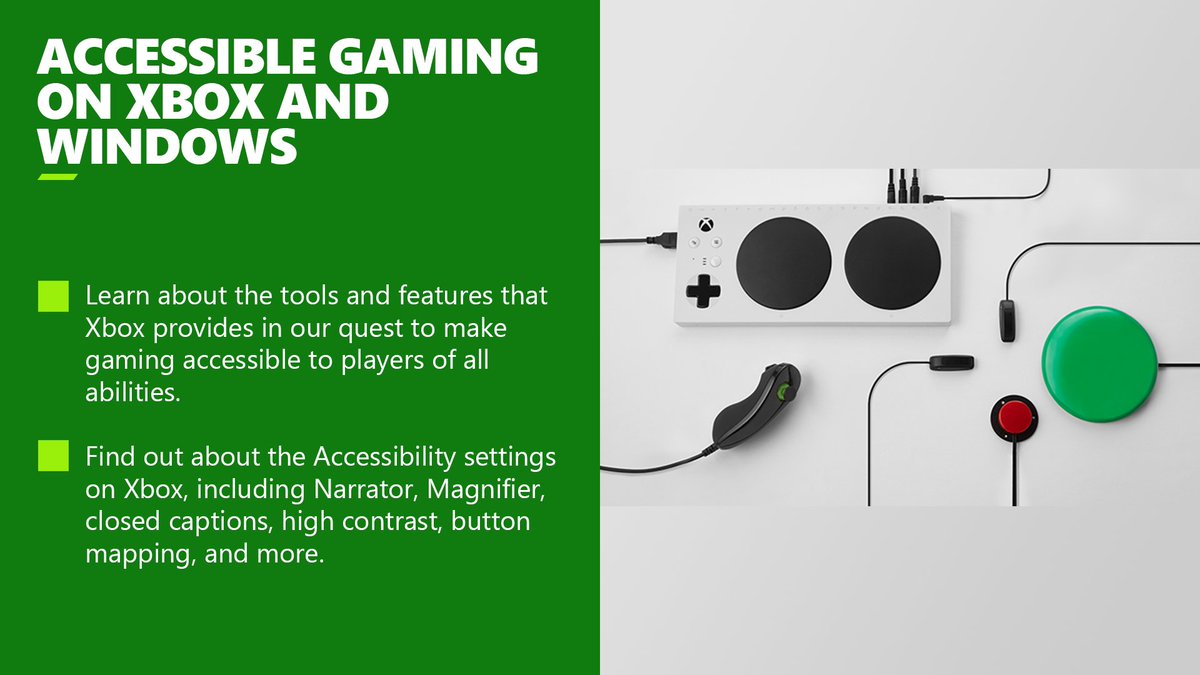 May your gaming sessions be as accessible as ever. Speaking of, we have a great accessible gaming hub to share. Learn more: msft.it/6018YRTEs