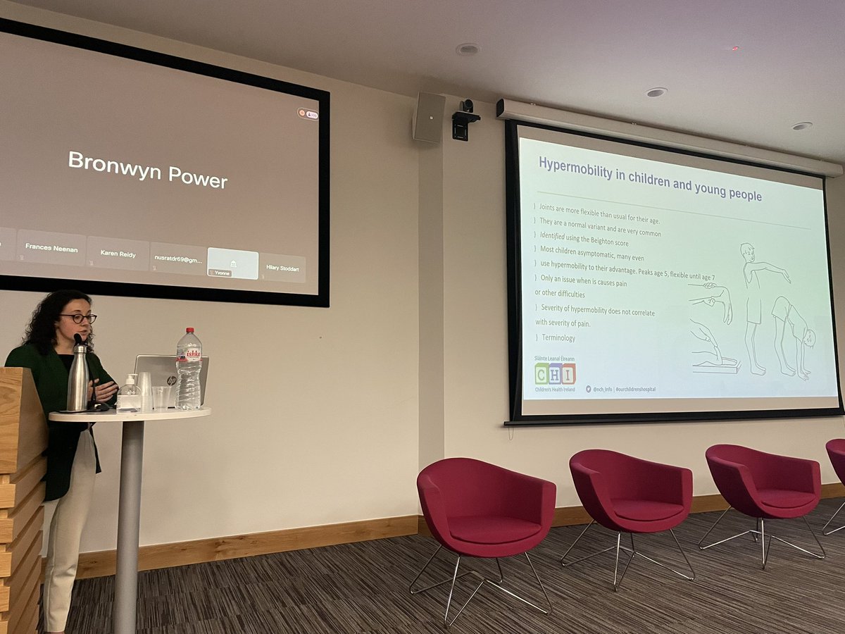 Emma Lunney, Senior Occupational Therapist in Paediatric Rheumatology at CHI Crumlin, taught us about interventions in symptomatic hypermobility, including what I’m coining as the “three Ss” - strengthening, swimming and cycling!