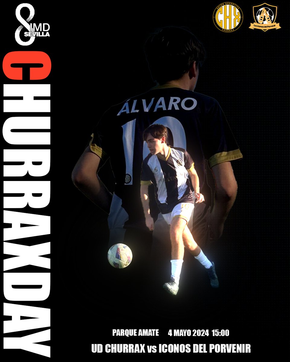 UDChurrax's tweet photo. 💥 𝐌𝐀𝐓𝐂𝐇𝐃𝐀𝐘 💥

⚽️ UD Churrax 🆚 Iconos del Porvenir
📆 4.5.2024
⌚️ 15.00
🏟️ Parque Amate https://t.co/UXhoM260vR