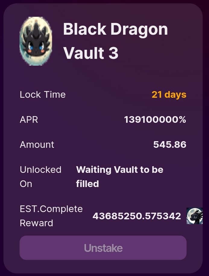 The BLACKDRAGON airdrop still runs lives on the @JumpDeFi App through the vault.. 2 out of 3 vaults were filled instantly, while the third vault is more than ½ filled, which promises a humongous APR.. Dont miss the chance..🦘🐉💰💰