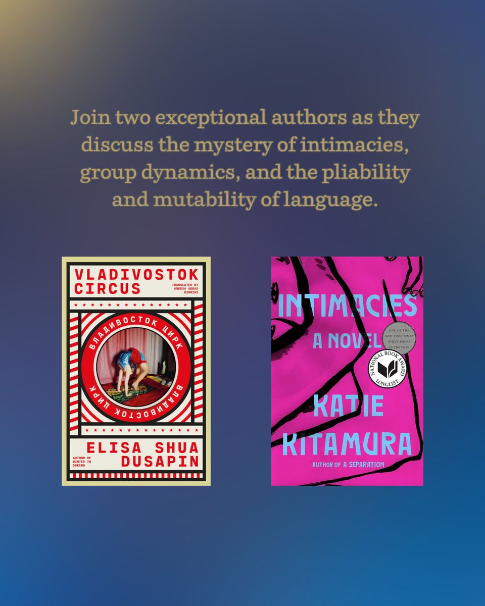 albertinebooks's tweet photo. Tmw at 3pm, @ElisaDusapin and @katiekitamura will discuss intimacies, couple/group dynamics, and how they translate it into words, form, esthetic: join us! In English. Free with RSVP at https://t.co/xzC7Q4SKb1 @open_letter https://t.co/uVcrSCPmcq