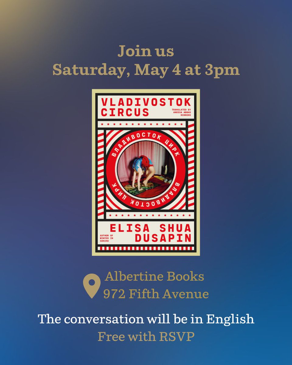 Albertine Books (@albertinebooks) on Twitter photo Tmw at 3pm, <a href="/ElisaDusapin/">Elisa Shua Dusapin</a> and <a href="/katiekitamura/">Katie Kitamura</a> will discuss intimacies, couple/group dynamics, and how they translate it into words, form, esthetic: join us! In English. Free with RSVP at vip.villa-albertine.org/_xe5lp <a href="/open_letter/">Open Letter Books</a> Tmw at 3pm, <a href="/ElisaDusapin/">Elisa Shua Dusapin</a> and <a href="/katiekitamura/">Katie Kitamura</a> will discuss intimacies, couple/group dynamics, and how they translate it into words, form, esthetic: join us! In English. Free with RSVP at vip.villa-albertine.org/_xe5lp <a href="/open_letter/">Open Letter Books</a>