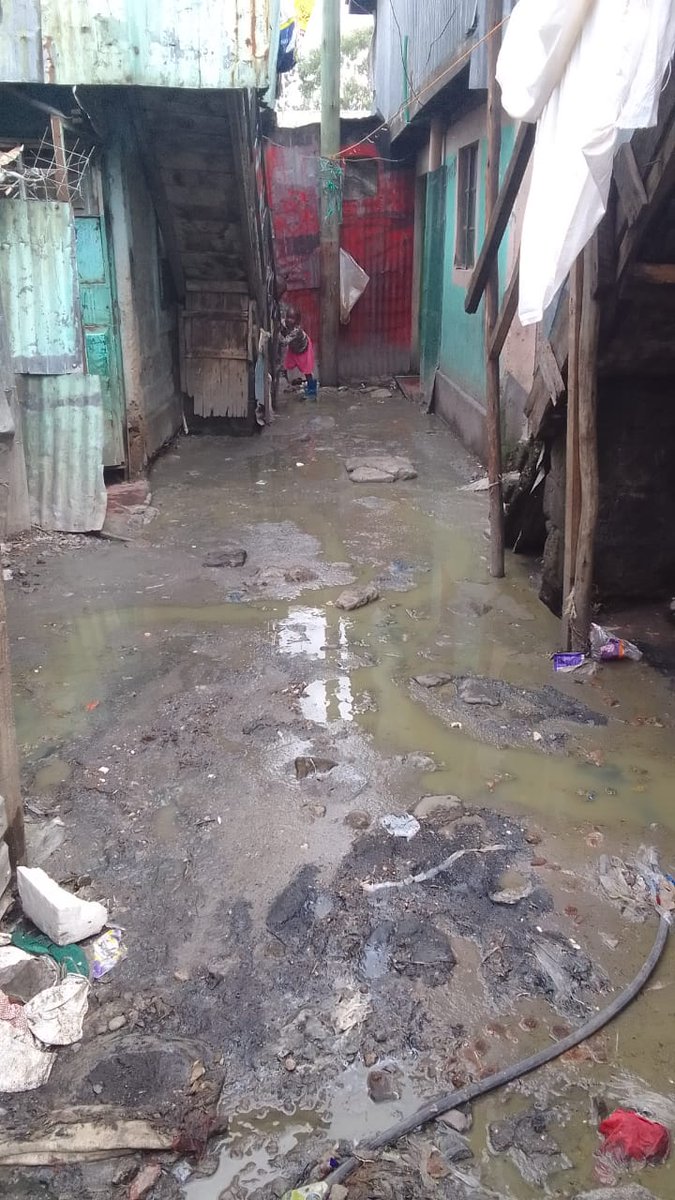 This is the current status in Viwandani. As result of flooding, most sewage systems have become blocked. These houses are also marked for demolition as part of a govt order. #CFKAfrica’s emergency response includes linking those affected with shelter. #togetherwemust