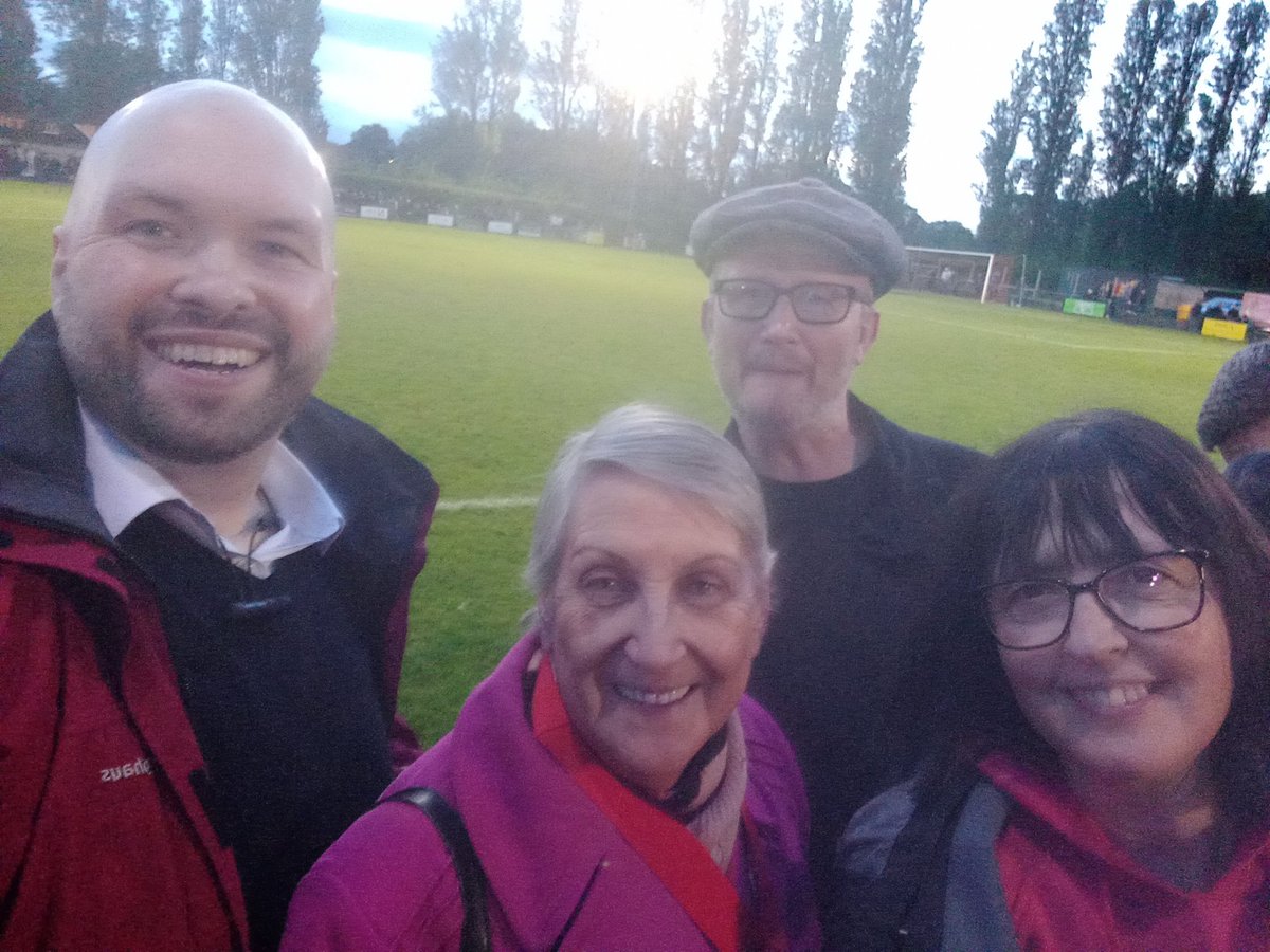 Off to support @ThreeBridgesFC and ran into Cllr Nick Hilton and Mayor Jilly Hart.