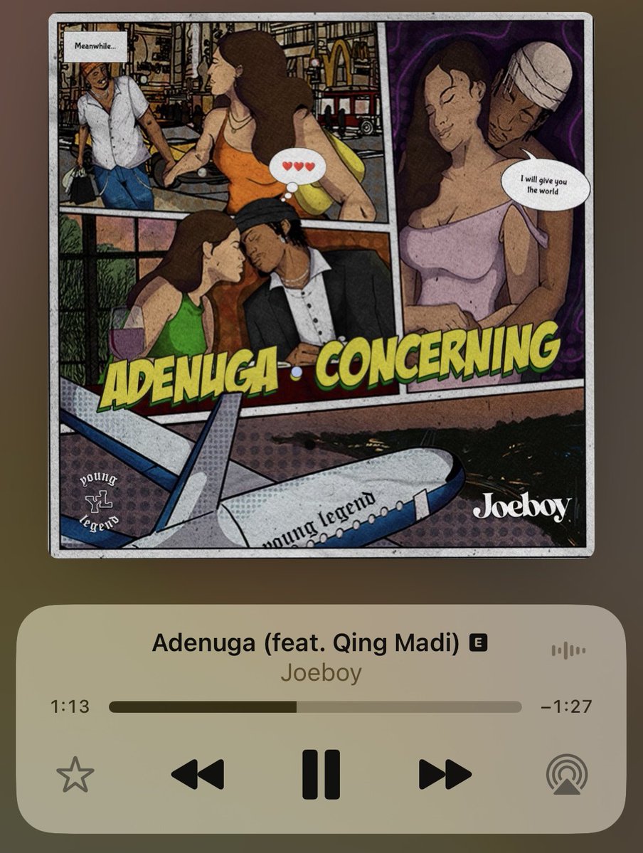 Joeboy & Qing Madi with a strong Song of the Year contender ⭐️