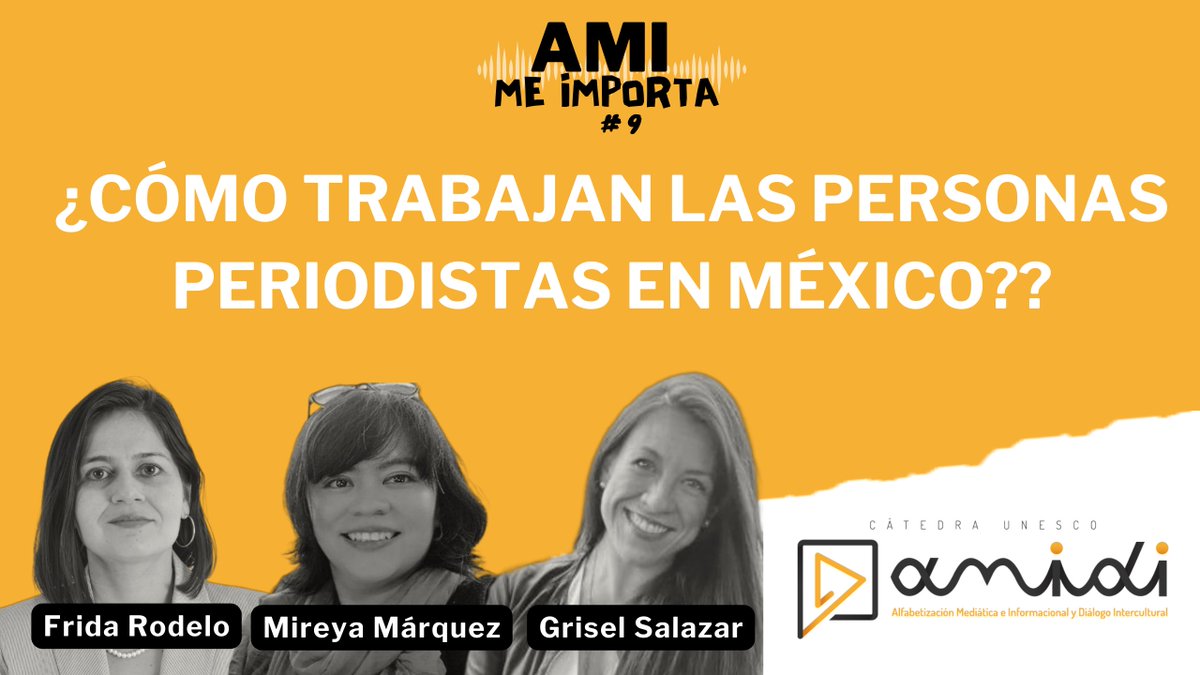 amidi_com's tweet photo. Para hablar de #LibertadDePrensa es fundamental hablar sobre las condiciones laborales de quienes hacen periodismo.
En el nuevo episodio de #AMIMeImporta, conversamos con @FrRodelo, @Miremara y @griselsr para conocer más al respecto.
Enlace en el próximo post⬇️. https://t.co/BjThoR8ss9