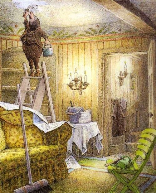 ‘The Mole had been working very hard all the morning, spring-cleaning his little home. First with brooms, then with dusters; then on ladders and steps & chairs…Spring was moving in the air above & in the earth below and around him…’ —Kenneth Grahame The Wind in the Willows 🍃