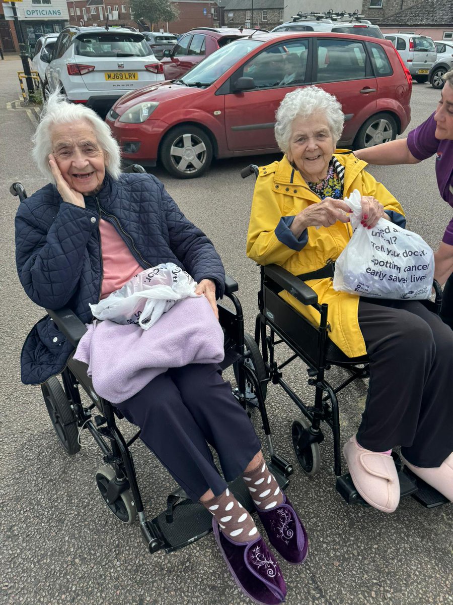 Mary and Sue said they really would like to go out for a fish and chip lunch, so Emily Wright and Lorraine took the ladies out to the Cod Father for a special treat ☺️ #fishandchips #ResidentialCare @AnchorLaterLife