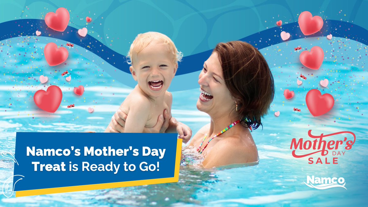 NamcoPools's tweet image. 💦 This Mother’s Day, make a splash and give mom the best surprise ever!

Save 💰 10% on pool installation and 20% on Morada pools from May 3–12 with Namco’s Mother’s Day Sale!
#surprisemom
#MothersDay #poolinstallation #Namco