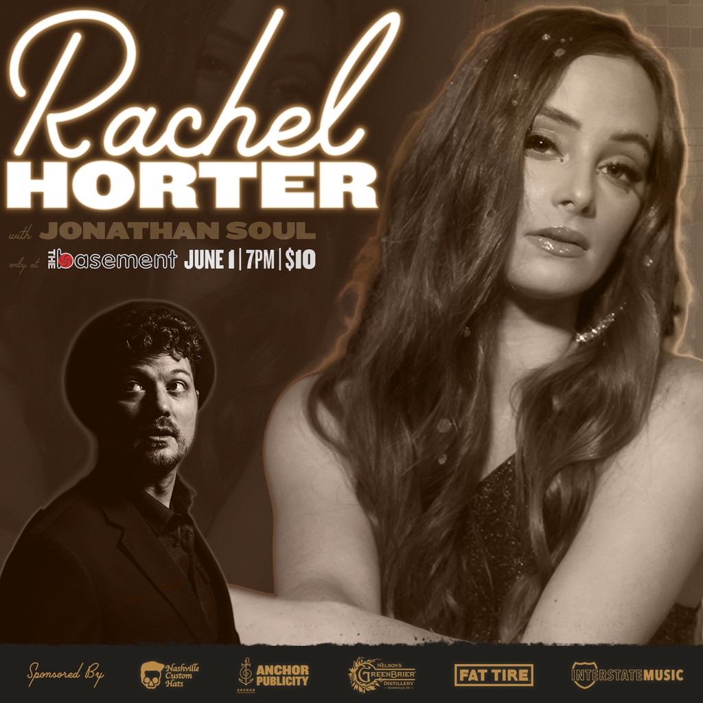 JUST ANNOUNCED!! @nashvilletourstop presents: @rachelhorter and @jonathansoulmusic on June 1st. Tickets are on sale now: thebasementnashville.com 🎫