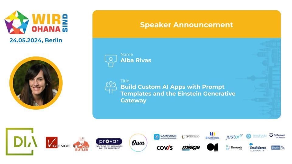 Shining a light on our speakers #WirSindOhana Today we'd like to introduce you to Alba Rivas (@AlbaSFDC) who is part of our #Developers track. Find the full agenda here: buff.ly/43SRBEl Did we get you curious? Grab your ticket now: buff.ly/3PHjadB