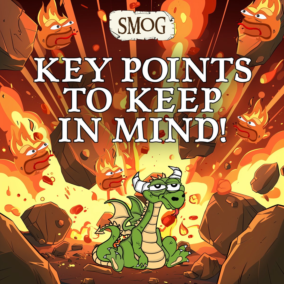 Key points to keep in mind as #SMOG Season 2 #Airdrop soars! 🚀 Trade $SMOG for maximum XP gains! 🐲 Don't forget, you can also earn some XP through completing challenges on @zealy_io! 🎮 ➡️ bit.ly/SmogAirdrop 🪂 #SmogSwap #TradeSmog #Solana #Binance