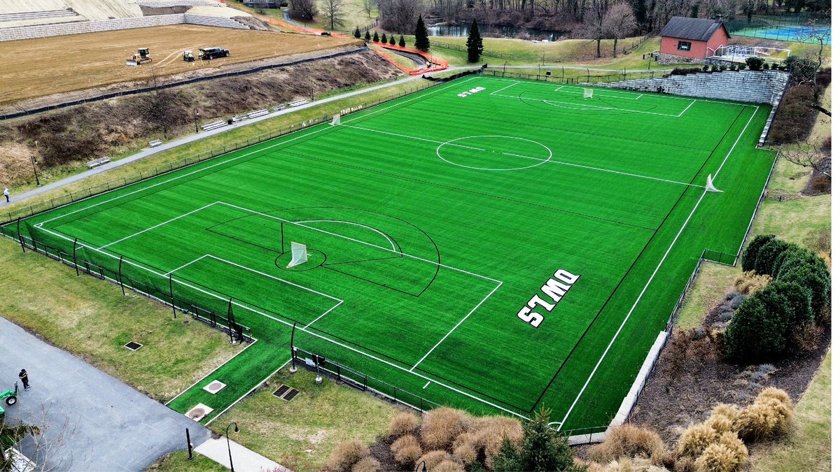 The newly renovated Applebee Field at Bryn Mawr. This field now boasts a state-of-the-art Astroturf Rootzone 3D3 Blend synthetic turf system. 📍 Bryn Mawr, PA 🏛️ Bryn Mawr College ✅ Gameday Ready 🧰 Keystone Sports #AstroTurf #OnOurTurf #Keystone #Sports #GoOwls #TalonsOut