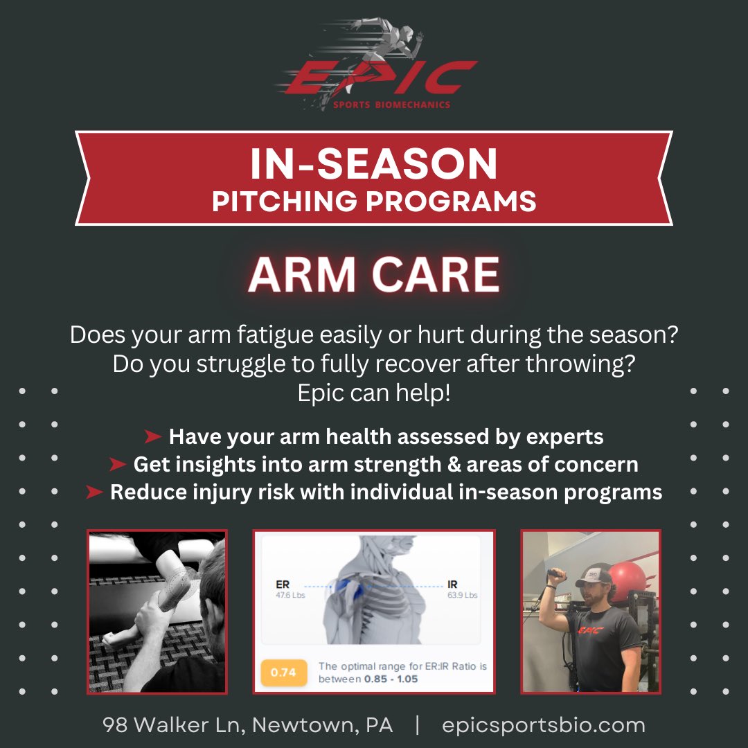 In-season pitching programs are ongoing! Schedule now through our website, or reach out for more info.