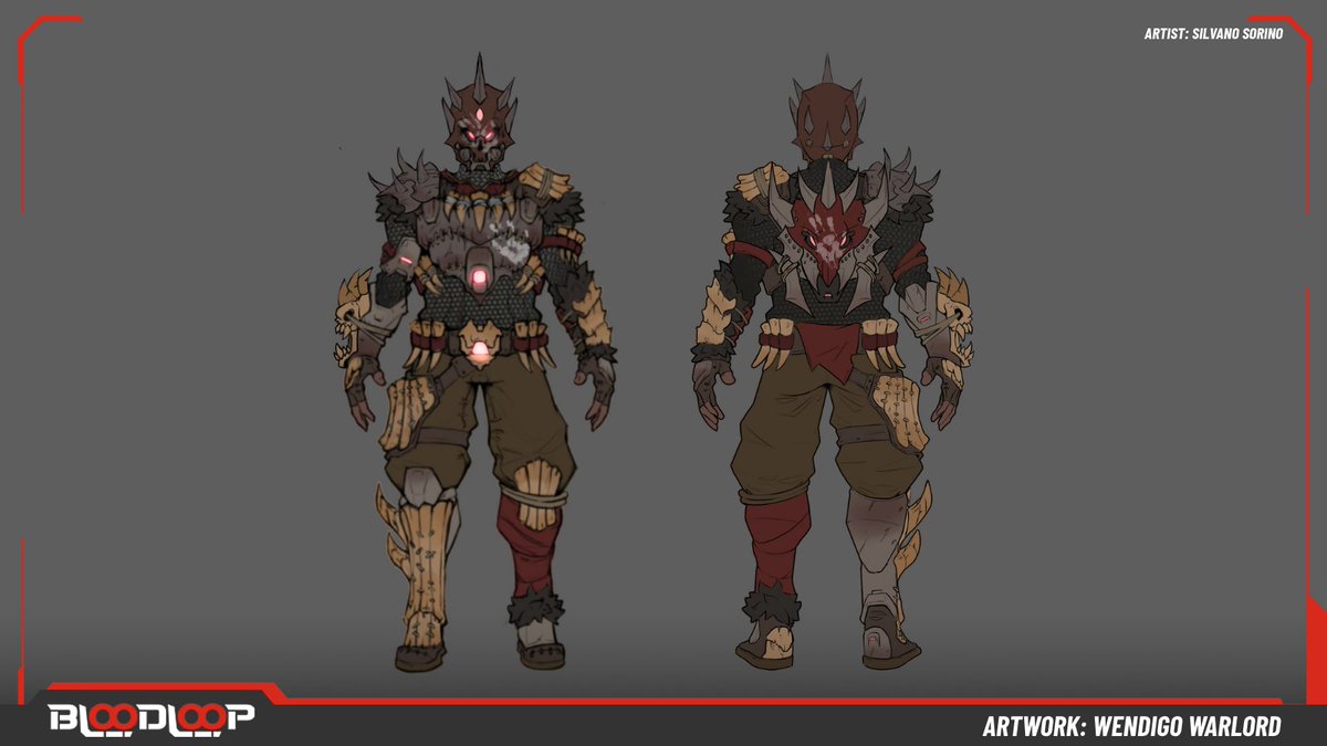 BloodLoopGAME's tweet photo. The Wendigo Warlord rare skin is about to be unleashed!

The team has been diligently refining the skin iterations to bring you some exciting extra play-to-airdrop rewards. 👀 

🎮 Are you excited to see it in action? https://t.co/FGjC01lY8U