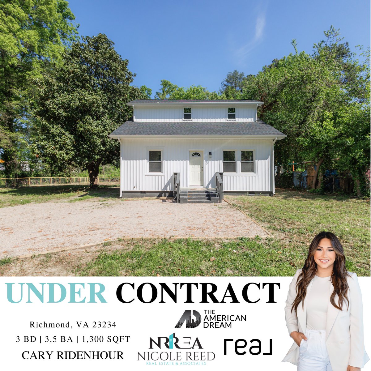 🥂Congratulations go out to our Richmond seller 🥳 that is officially under contract after only 8 days on the market! 👏 #undercontract / #inescrow / #richmondrealestate / #caryridenhour / #weneedmorelistings