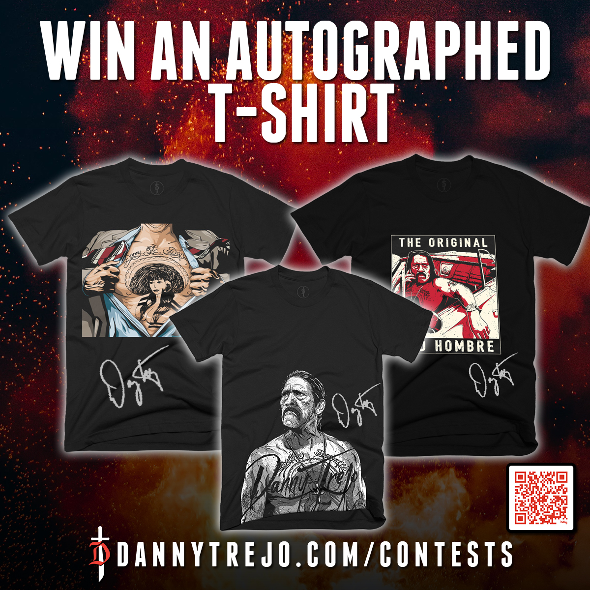 Want to win an Autographed T-Shirt by yours truly? Simply enter my Autographed T-Shirt Giveaway! No Purchase Necessary. 3 Lucky winners will be selected on June 3rd 2024. Enter now: bit.ly/WinTrejoShirt #dannytrejo #machete #giveaway This is in no way sponsored,…