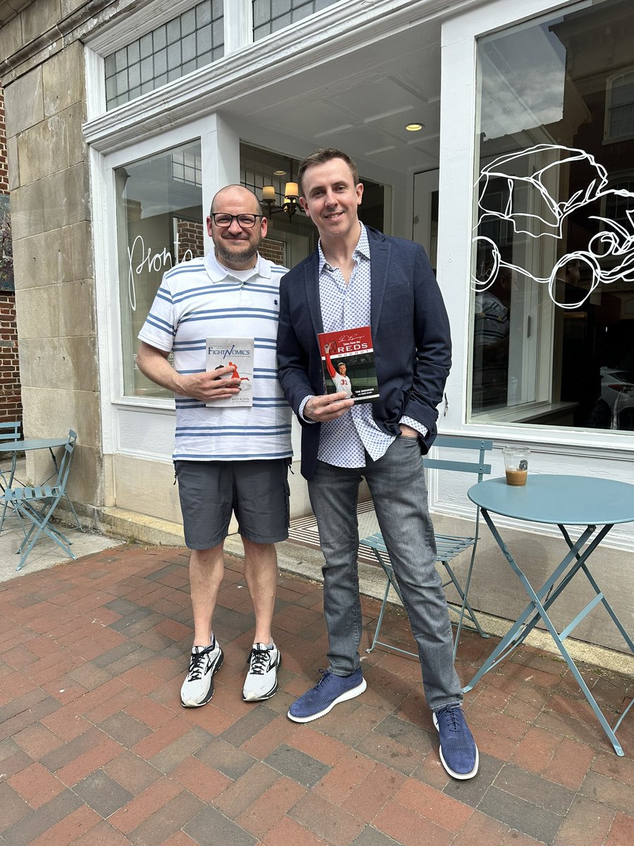 A coffee and book exchange with @DannStupp of MMAJunkie and Action Network fame. (and we might have exchanged some UFC 301 betting tips)