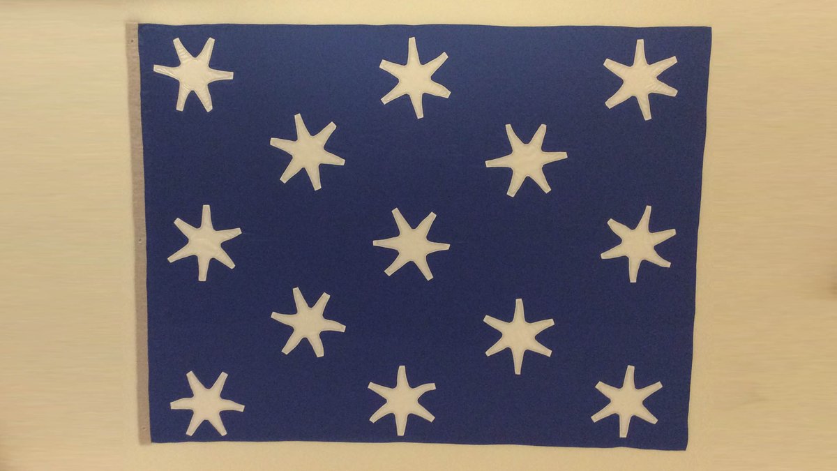 It's #NationalSpaceDay! 🚀🧑‍🚀 Our exact replica of General George Washington's Headquarters Flag went to space with astronaut John Glenn aboard the Space Shuttle Discovery in 1998. From our collection: bit.ly/3ubD4RK