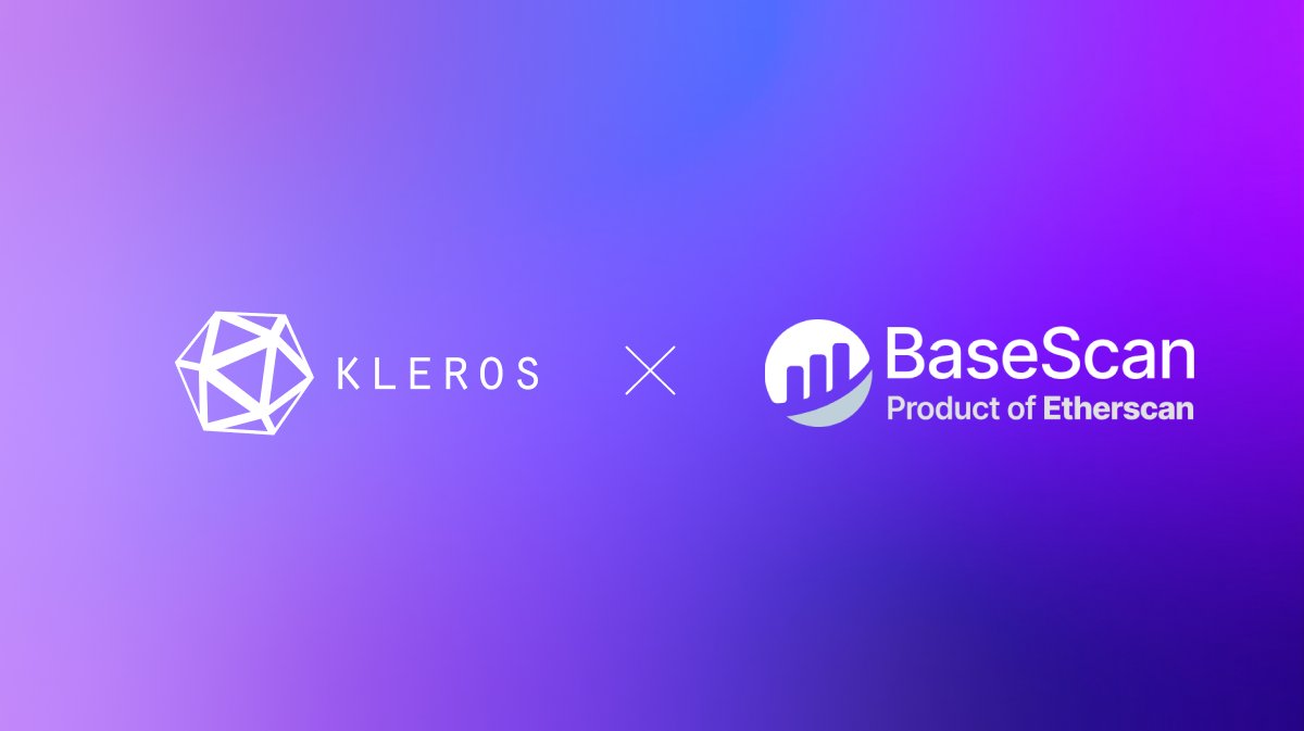 ☀️ Enjoying the Onchain Summer on @base?

Kleros Scout is now providing address tags on @BaseScanHQ! 🔵

Addresses are community-curated via @KlerosCurate.

How does it look like? ↓