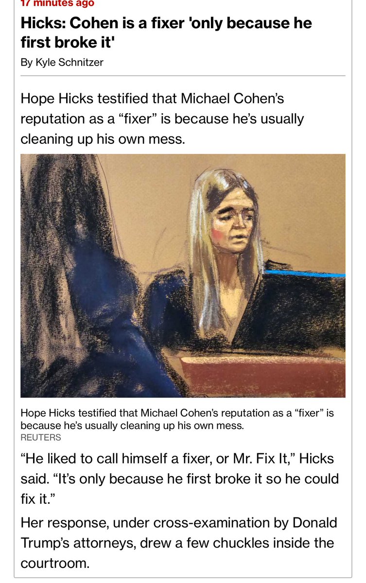 “ Hicks: Cohen is a fixer 'only because he first broke it”