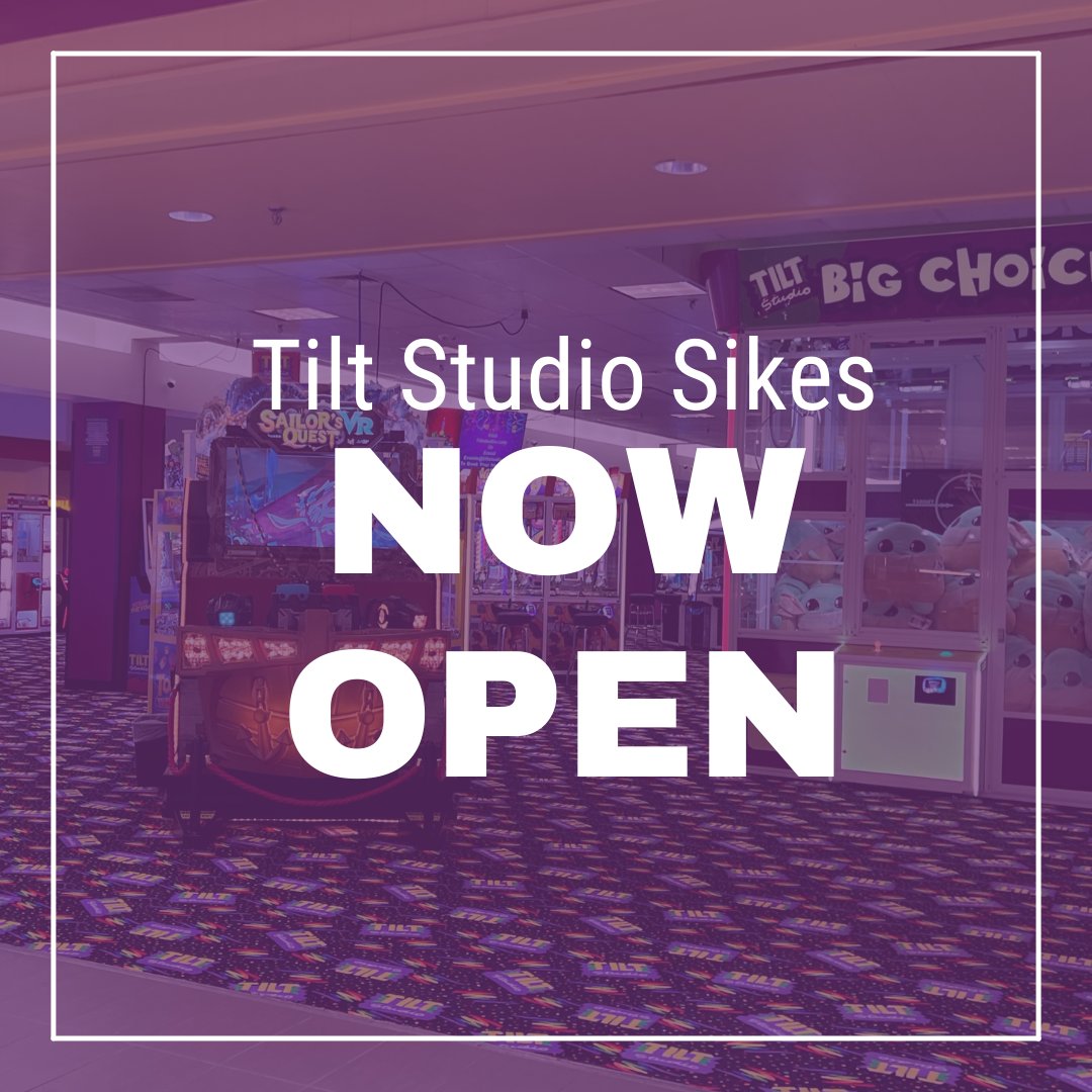 TiltStudioUS's tweet photo. Get excited because the newest Tilt Studio in Wichita Falls, TX is NOW OPEN!
Come visit us this weekend and see why we're FUN AT FULL BLAST!!
#wichitafallstx #wichitafalls #sikesenter #tiltstudio #nowopen https://t.co/Kg4mVuWOna