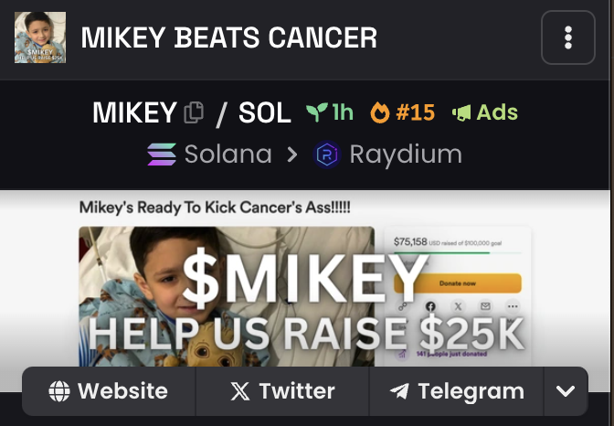DexScreener ads are up and paid for. 50,000 people will soon be able to view the token!