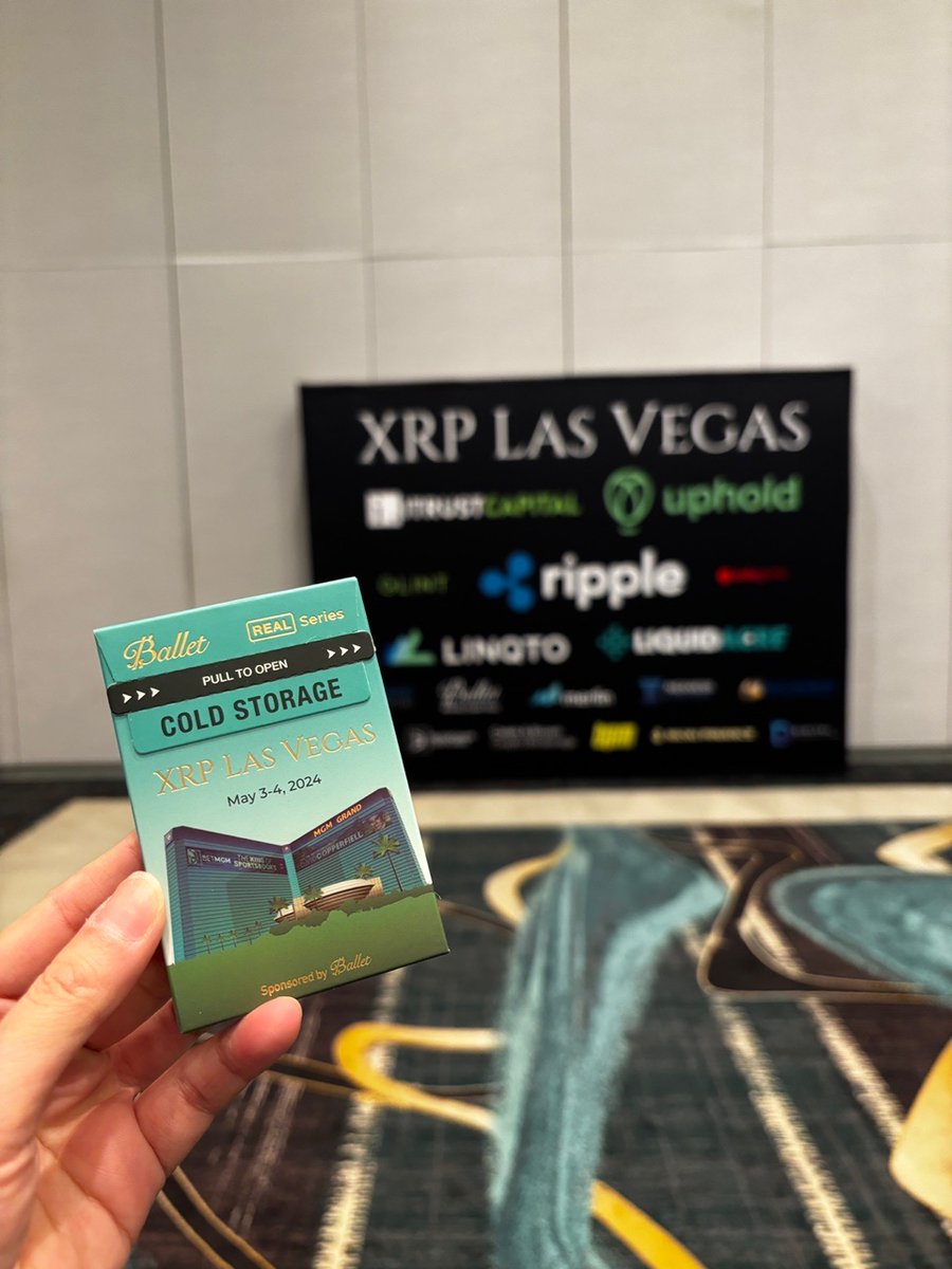 Ballet has provided a special edition XRP Cold Storage Card for the XRP Las Vegas event, happening today. The XRP Cold Storage Card has been one of our most popular products! #XRP #Crypto @Ripple