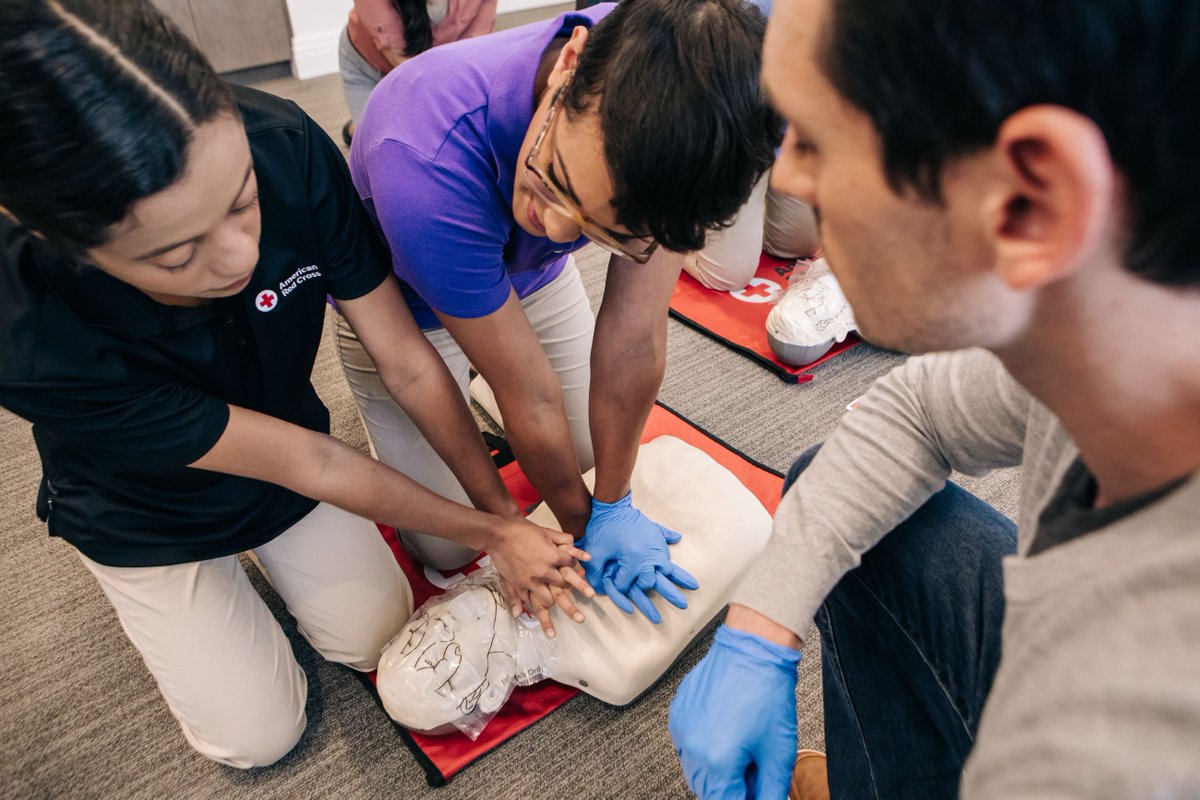 Remembering these 3 critical steps can help you save the life of someone experiencing cardiac arrest: 📲 Have someone call 911 and get an AED. 👐🏽 Begin CPR. ⚡ Use the AED as soon as possible.