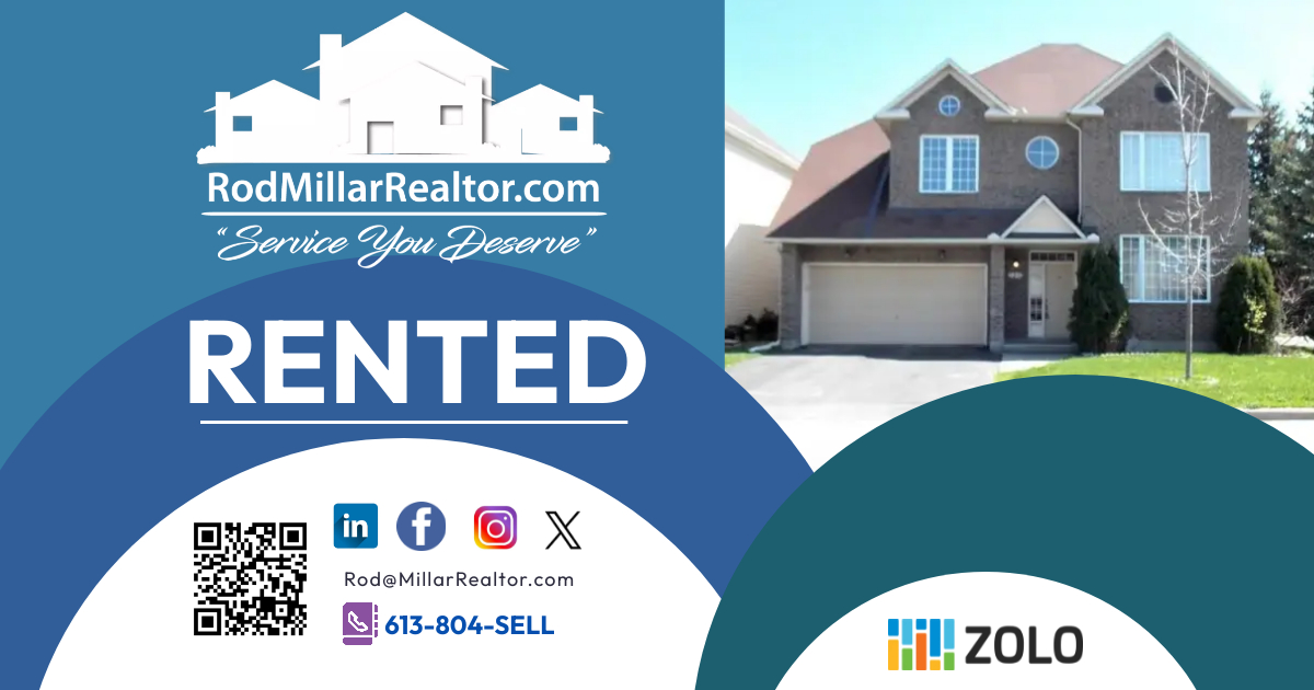 Congrats to my client, we needed to find a quick rental in a specific location.  Success!!!  #rodmillarrealtor #rodmillarhomes #zolorealty #zolo #zolorealtors #zoloottawa #ottawarentals #ottawarealtors #ottawarealestateagents