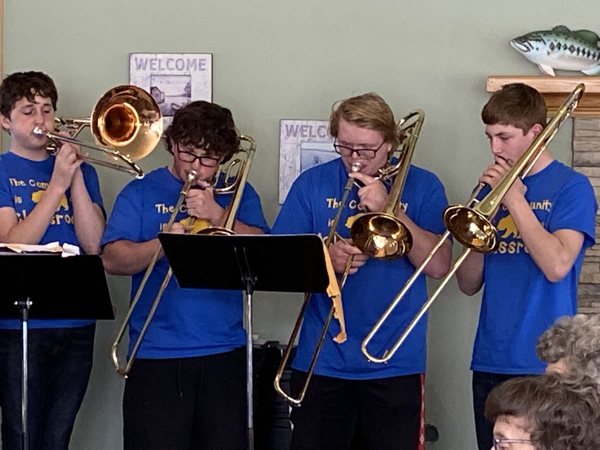 Our #BonduelBears Music Department made SO MANY PEOPLE in our community happy (& DANCE!) on #LendAPaw day Wednesday. They did BEYOND a fabulous job and we are so proud of them. #BearsCan give back. This post includes a look at BHS Music from 30 years ago (photo 2)! We💙 the 🤝.