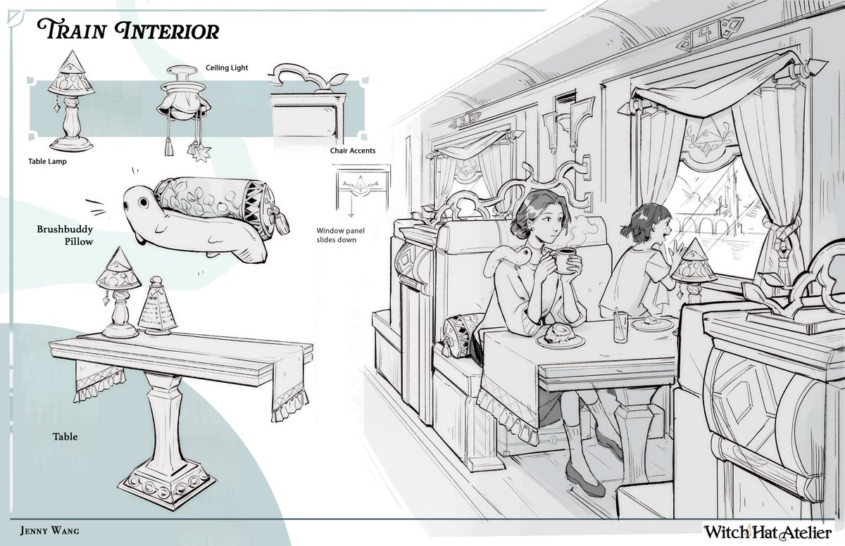 Witch Hat Atelier theme park (1/6)

A project for school, where we took an IP and designed a theme park off of it! The train is themed around afternoon tea and you can order all the deserts and drinks to your heart's content :D 🍰☕️🫖

#witchhatatelier #Δ帽子