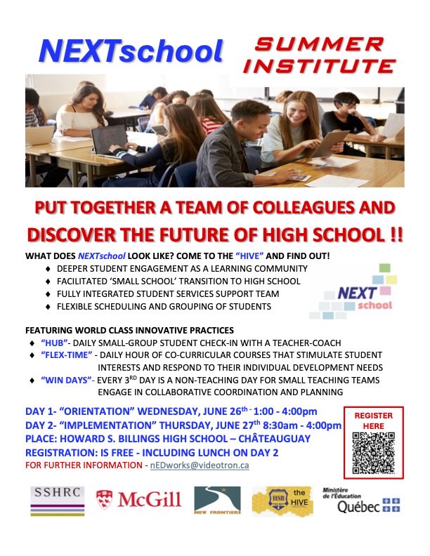 For all innovative educators out here. Excellent PD opportunity on transforming high school. #edem695 #GEA522