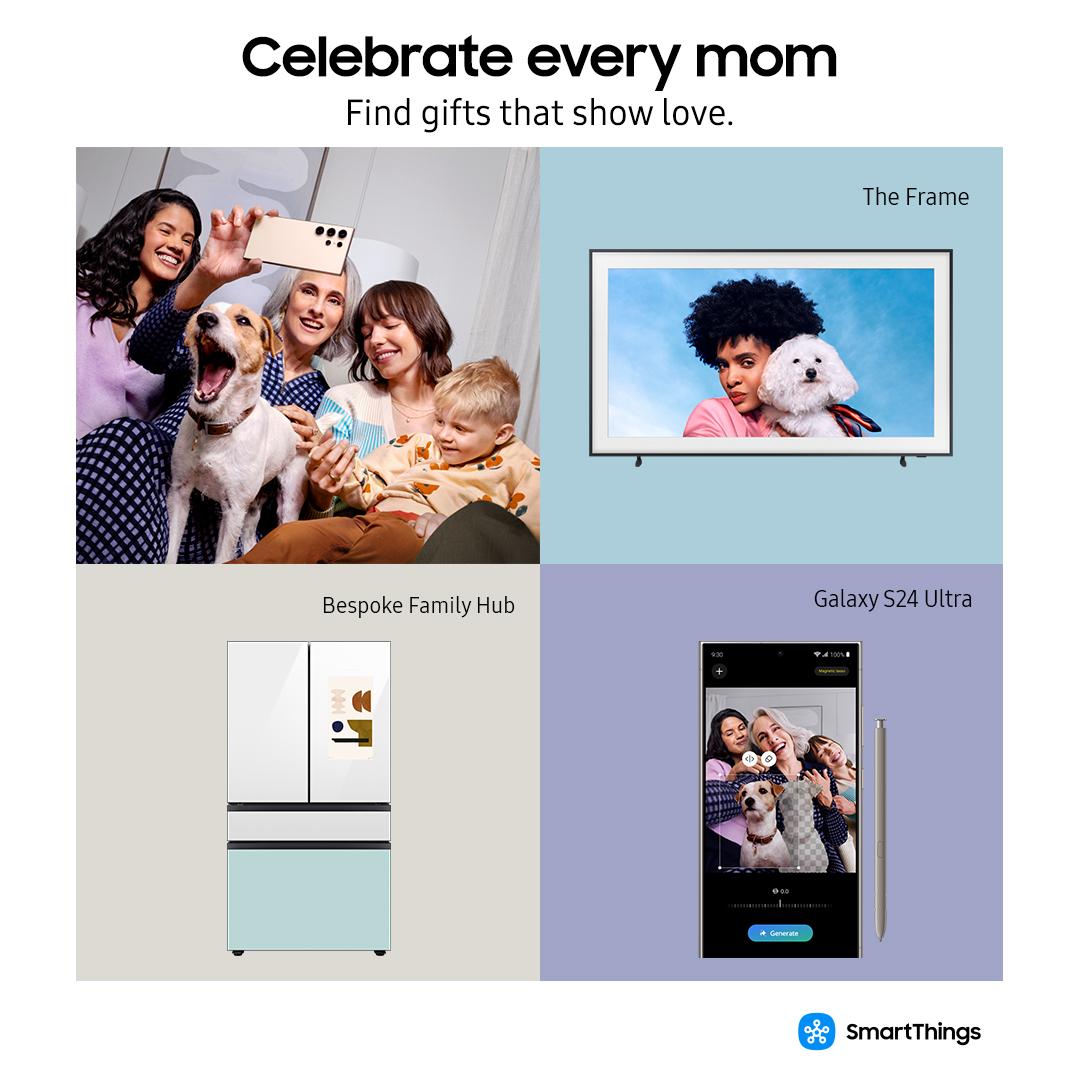 Give moments of joy and connection this Mother's Day with Samsung products that unite hearts, no matter the distance 🩵✨. Find gifts that show love with us.
shop.samsung.com/latin/car/moth… 🎁

#Samsung #MothersDay